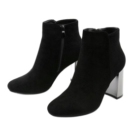 Black suede ankle boots on the KL-705 post 2
