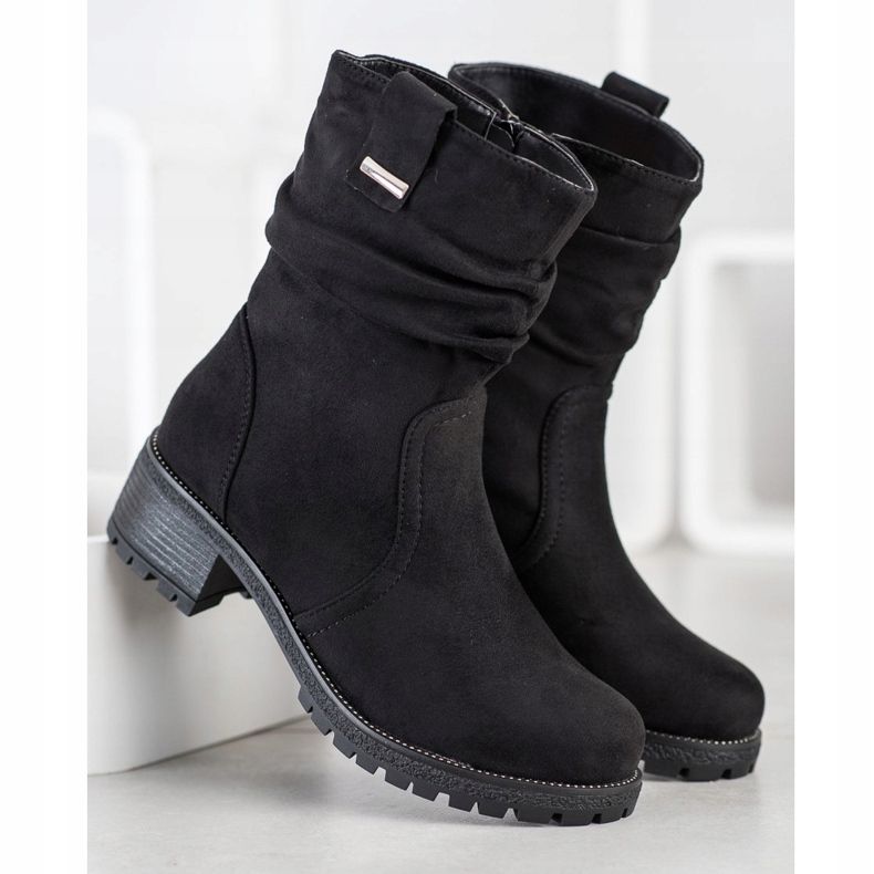 SHELOVET High Worker Boots black 1
