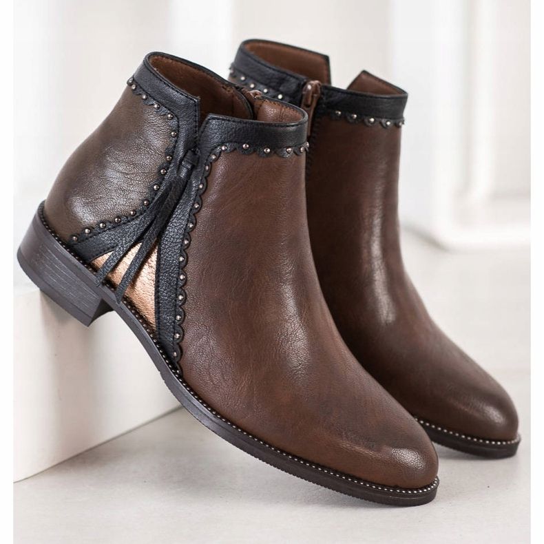 Goodin Brown Boots With Eco Leather 1