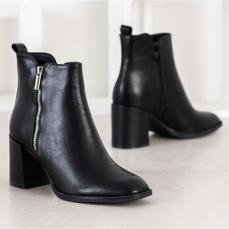 SHELOVET Classic boots with a zipper black 1