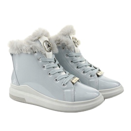 Gray boots, insulated Freemans boots grey 2