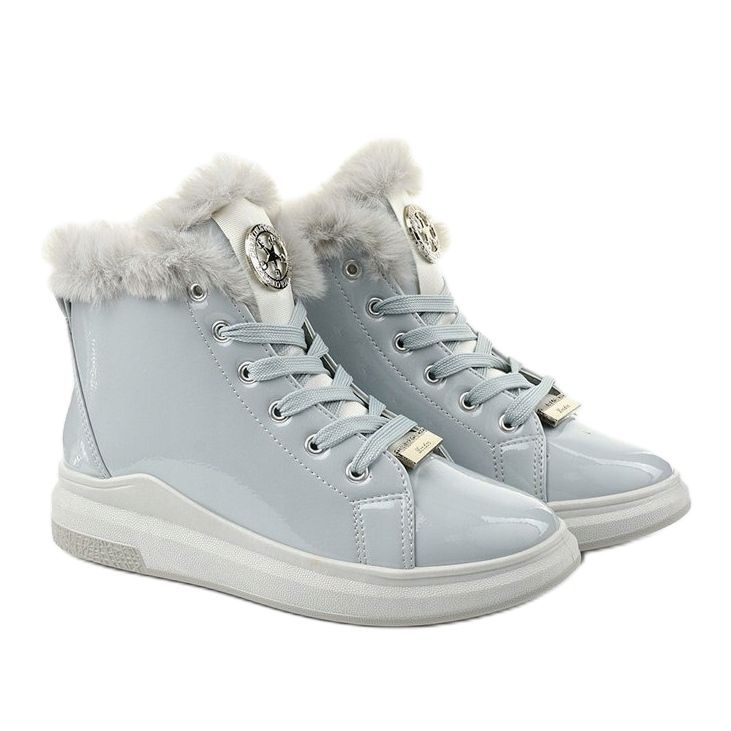 Gray boots, insulated Freemans boots grey 2