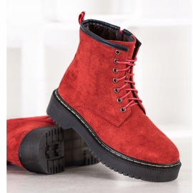 Sabatina Warm Boots On The Platform red 2