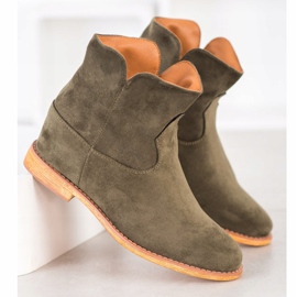 Sergio Todzi Cowboy boots on a wedge green 1