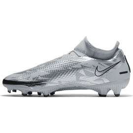 Nike Phantom Gt Scorpion Academy Dynamic Fit FG / MG M DA2266 001 football shoes blue silver 2