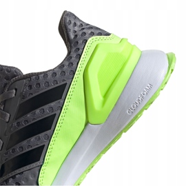 Running shoes adidas RapidaRun Jr FV4100 grey green 2