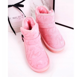 Apawwa Children's Snow Boots With Fur Pink Kawai 1