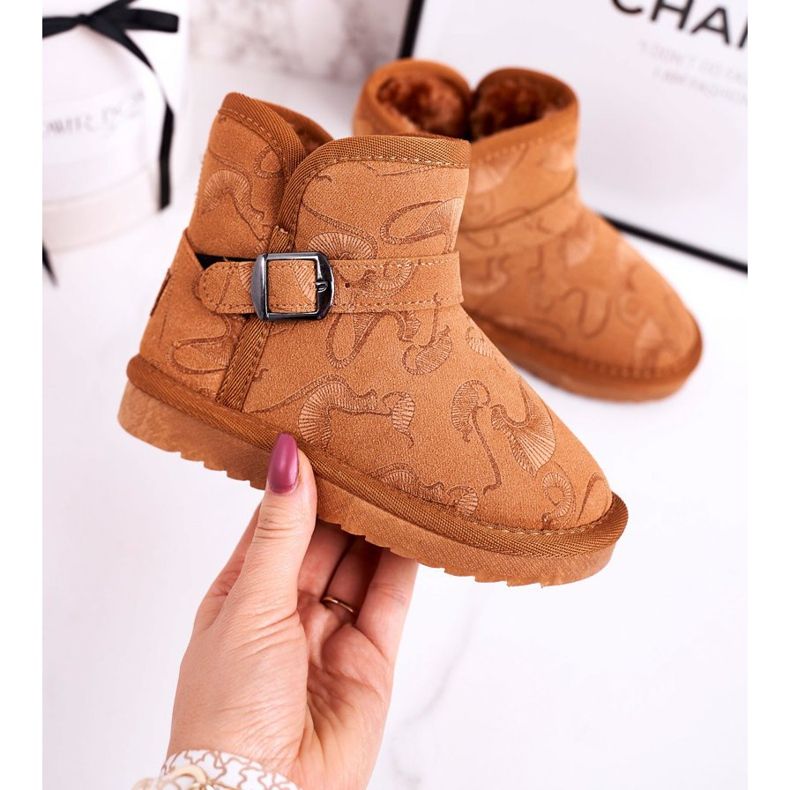 Apawwa Children's Snow Boots With Fur Brown Kawai 1 Apawwa Children's Snow Boots With Fur Brown Kawai 1