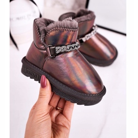 Apawwa Children's Snow Boots With Fur Petrol Gray Princess multicolored 1