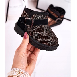 Maiqi Children's Snow Boots With Fur Gold Black Dreamy golden 1