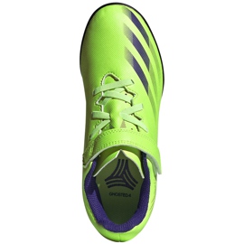 Adidas X Ghosted.4 H&amp;L Tf Junior football boots green FW9574 1