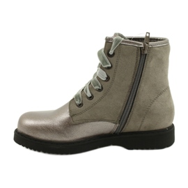 Miss Girls' Girls varnished with sequins gray cappuccino 1433 grey 1