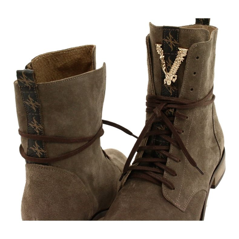 Women's Boots Nicole Suede Leather Cappuccino 2593 032 brown 5 Women's Boots Nicole Suede Leather Cappuccino 2593 032 brown 5