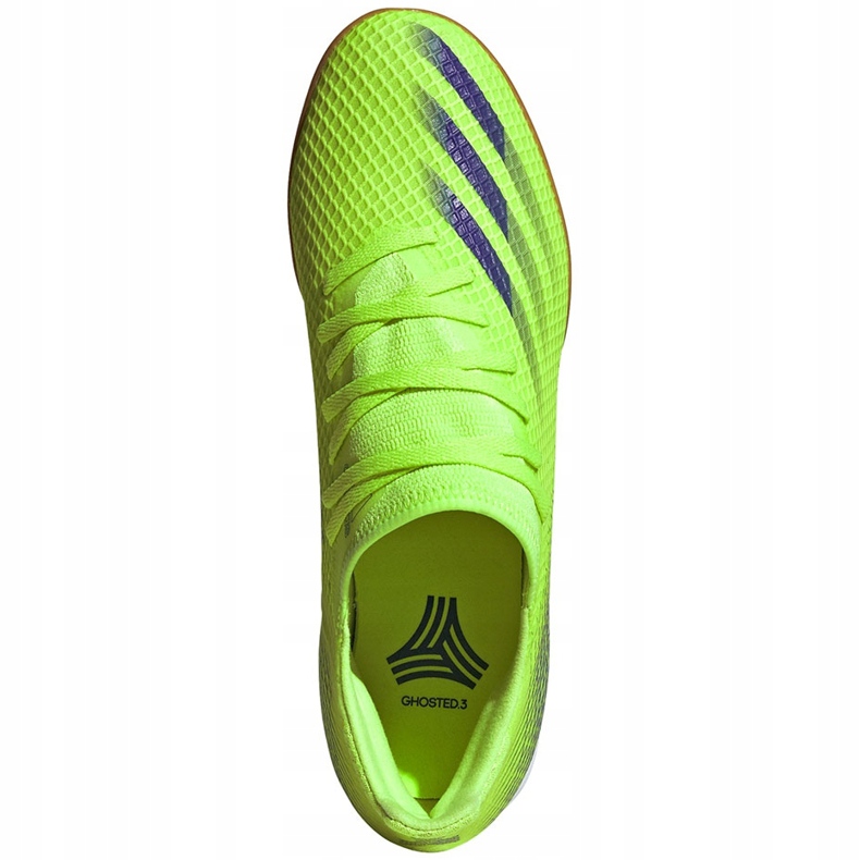 Adidas X Ghosted.3 In green soccer shoes EG8207 1