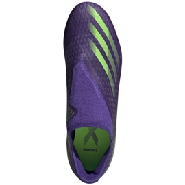 Adidas X Ghosted.3 Ll Fg soccer shoes purple-green EG8164 1