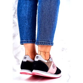 Women's Sport Shoes Sneakers Big Star GG274458 black khaki pink grey 2