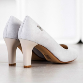 J. Star Casual Heeled Pumps grey 1