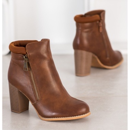 Super Mode Classic boots with a zipper brown 2