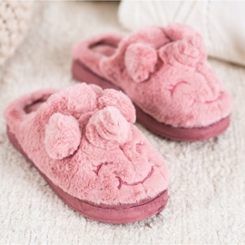 Bona Women's unicorn slippers pink 1