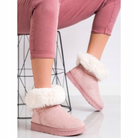 Bella Paris Snow Boots With Pompoms pink 2 Bella Paris Snow Boots With Pompoms pink 2