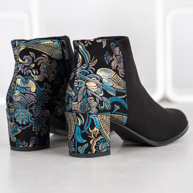 Boots With Sergio Leone Pattern black 1