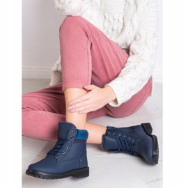 Sport Stylish Navy Blue Trappers 1