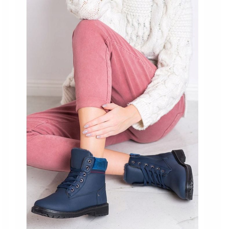 Sport Stylish Navy Blue Trappers 1