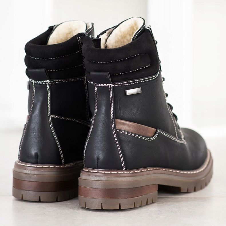 Super Mode Comfortable Trappers brown black 2