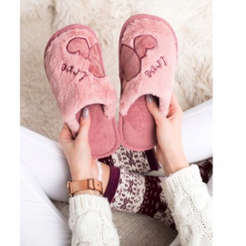 Bona Warm Love Slippers pink 1