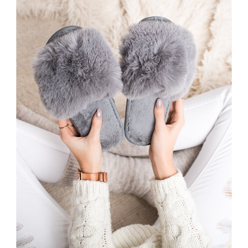 Bona Stylish Gray Slippers grey 1