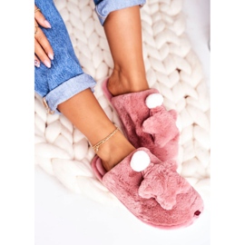 Women's Slippers With Fur And Star Powder Pink Night-Night 1 Women's Slippers With Fur And Star Powder Pink Night-Night 1