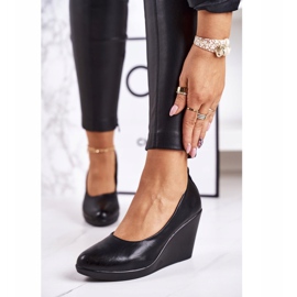 PJ1 Women's Classic Pumps On Wedges Black Ivonne 1