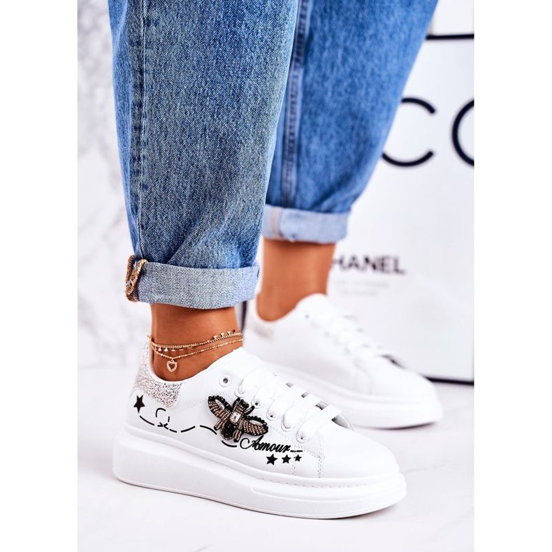 Women's Sport Shoes Sneakers With Fly White Silver Amour 1 Women's Sport Shoes Sneakers With Fly White Silver Amour 1