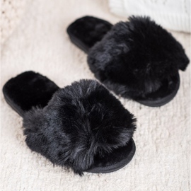 Bona Stylish Black Slippers 1