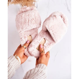 FRJ Women's Fur Slippers Beige Cold Days 2