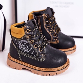 PL1 Children's Warm Boots Trappers On Black Bobby Rubber Sole orange 1 PL1 Children's Warm Boots Trappers On Black Bobby Rubber Sole orange 1