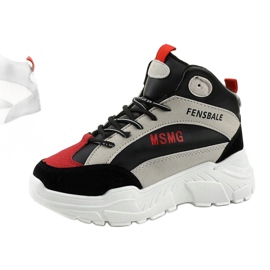 Black sneakers, insulated Denim sneakers multicolored 1