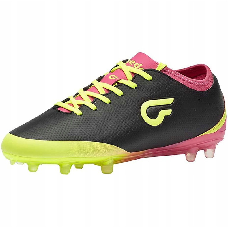 Gedo Calzsol Fg Calzsol 1602 soccer shoes black-yellow-pink 1602 1