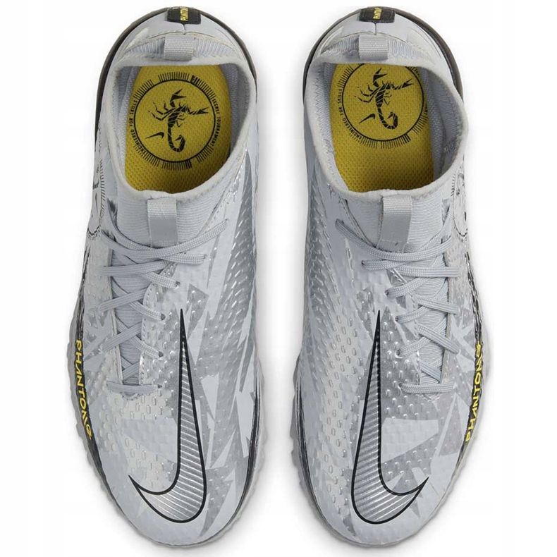 Nike Phantom Gt Scorpion Academy Dynamic Fit Tf Junior DA2289 001 football shoes silver silver 1