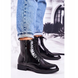 PJ1 Classic Women's Warm Boots Lacquered Black Simplicity 1