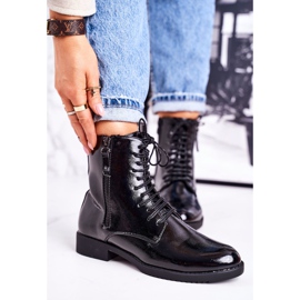 PJ1 Classic Women's Warm Boots Lacquered Black Simplicity 2