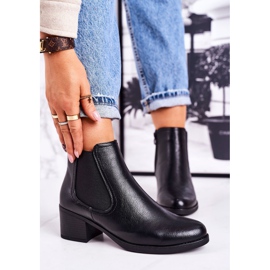 Women's Warm Boots Jodhpur boots On Heel Black Forevermore 1