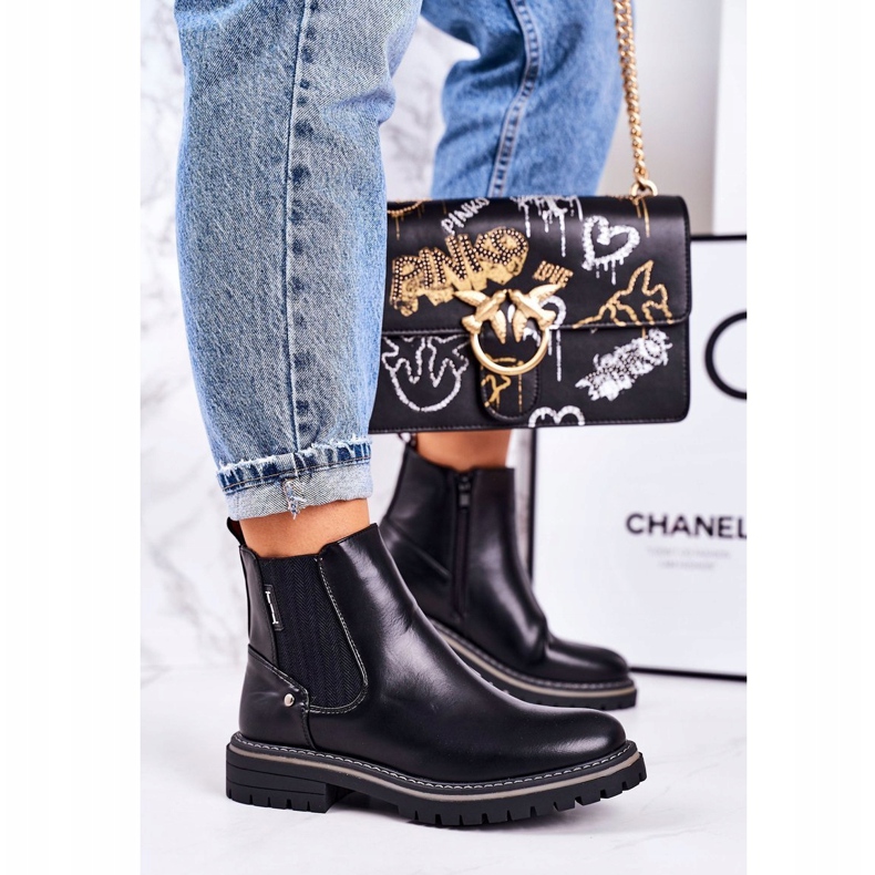 PJ1 Women's Warm Chelsea Boots Black Traveler Boots 1 PJ1 Women's Warm Chelsea Boots Black Traveler Boots 1