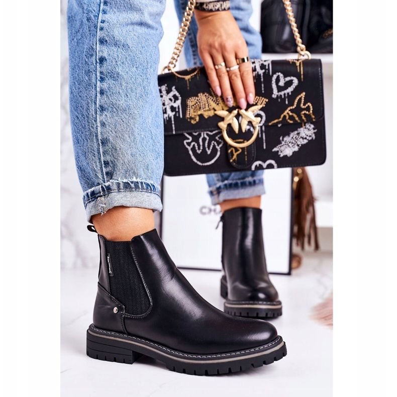 PJ1 Women's Warm Chelsea Boots Black Traveler Boots 2 PJ1 Women's Warm Chelsea Boots Black Traveler Boots 2