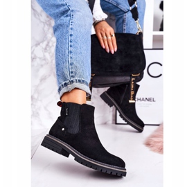 PJ1 Women's Warm Chelsea Boots Black Suede Traveler Boots 2 PJ1 Women's Warm Chelsea Boots Black Suede Traveler Boots 2