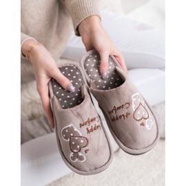 Bona Warm Happy Comfort slippers beige brown 2 Bona Warm Happy Comfort slippers beige brown 2