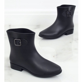 Ankle boots with a buckle black D32 Black 1