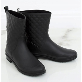 Black women's quilted galoshes DC06 Black 1