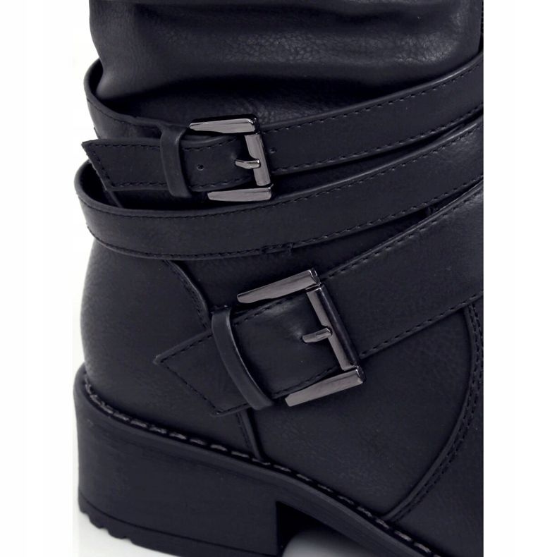 Black women's boots black 7501 Black 1