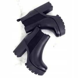 Black RB40P Black platform boots 1